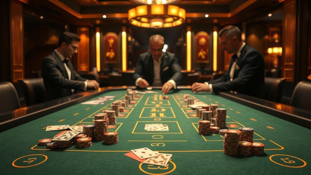 หน้าจอแสดงสถิติและอัตราจ่ายบาคาร่า