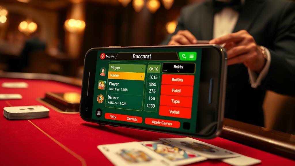 บรรยากาศการเล่นบาคาร่าสดบนมือถือ