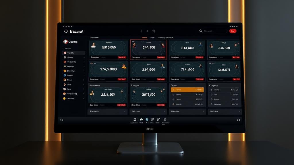 ผู้เล่นกำลังวิเคราะห์บาคาร่าบนแท็บเล็ต