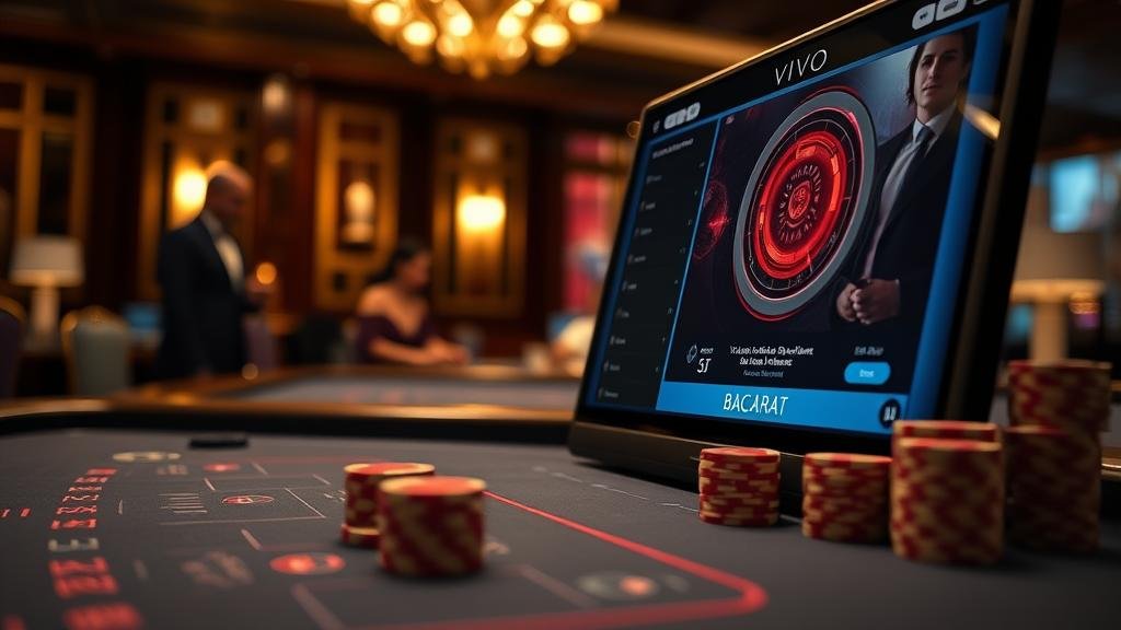 ตัวอย่างเค้าไพ่บาคาร่าบนหน้าจอ Vivo