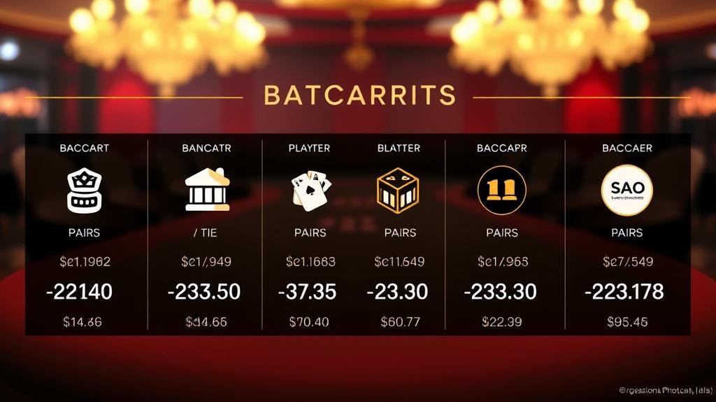 โต๊ะบาคาร่าสดพร้อมอัตราจ่าย