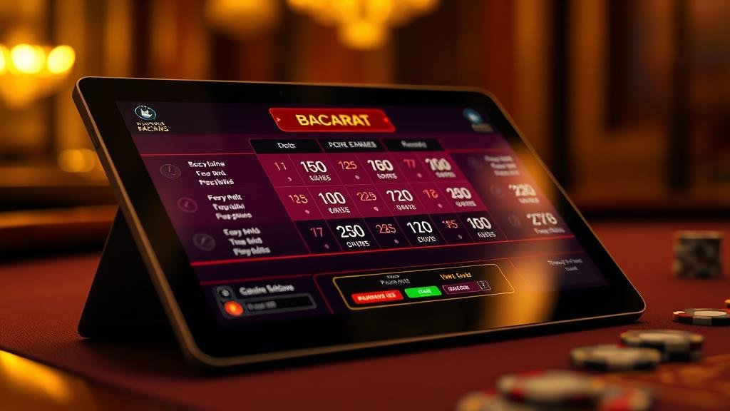 ตารางแสดงเค้าไพ่บาคาร่ารูปแบบต่างๆ