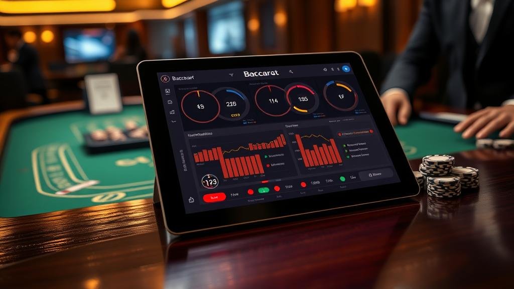 แดชบอร์ดบาคาร่าแสดงสถิติการออกไพ่และแนวโน้ม