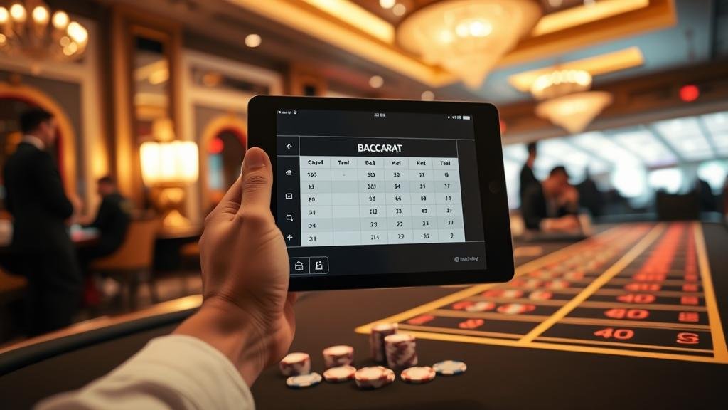 การอ่านเค้าไพ่บาคาร่าบนหน้าจอคอมพิวเตอร์