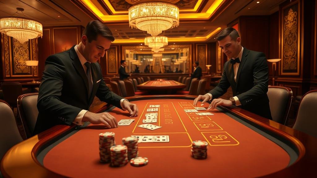 นักเดิมพันมืออาชีพกำลังเล่นบาคาร่า