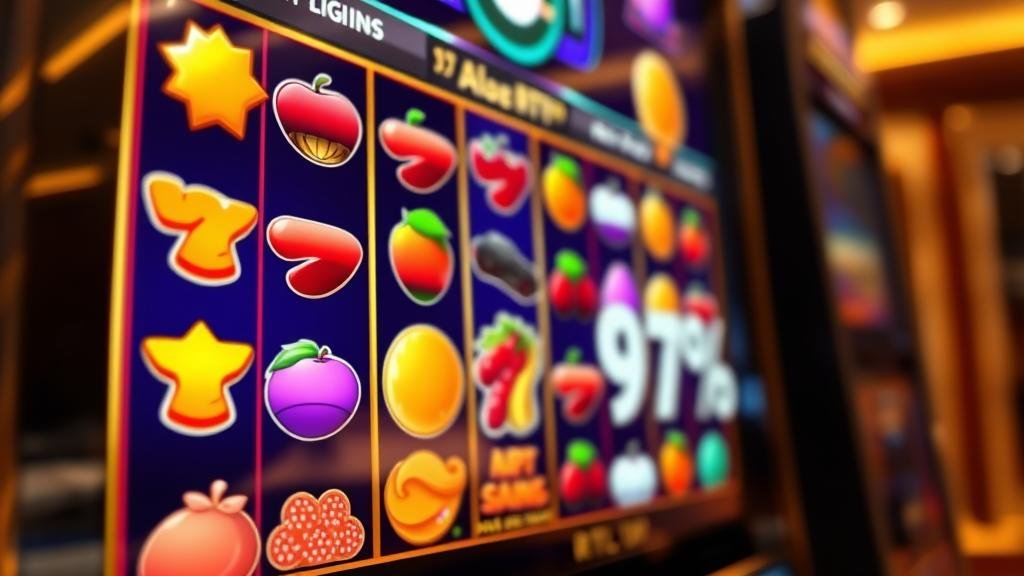 ตัวอย่างหน้าจอข้อมูลเกมสล็อตแสดงค่า RTP