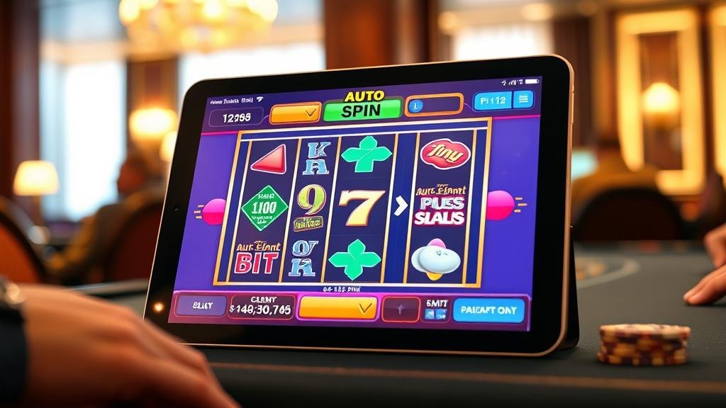 หน้าจอตั้งค่าออโต้สล็อตบน iPad