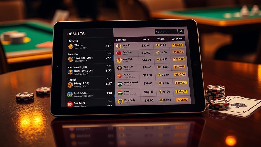 การจัดชุดเลขหวยและการวางแผนบนแท็บเล็ต