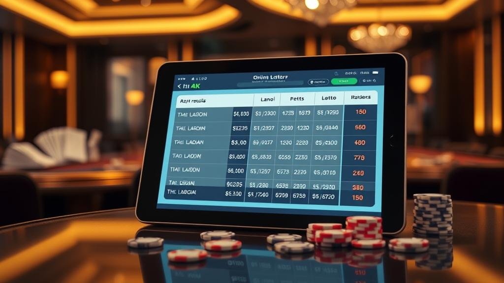 การวิเคราะห์ตัวเลขหวยบนแท็บเล็ตด้วยเทคนิคต่างๆ