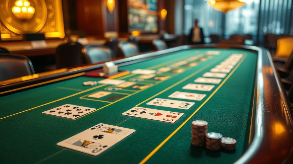 หน้าจอแสดงเค้าไพ่บาคาร่าพร้อมสถิติ