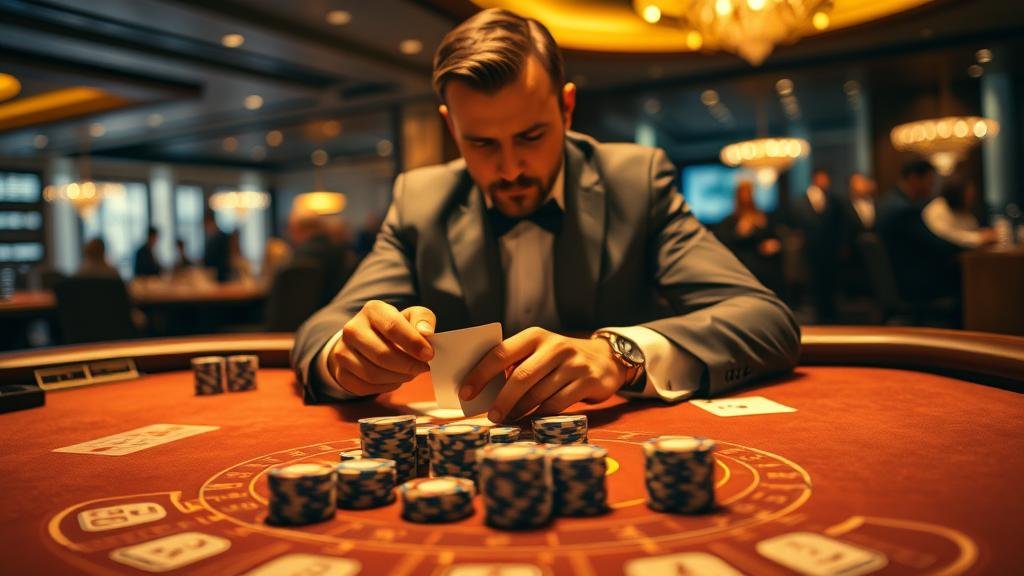 หน้าจอแสดงผลเค้าไพ่บาคาร่าและสถิติ