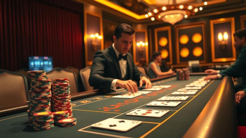 ตัวอย่างเค้าไพ่สองติดในบาคาร่า