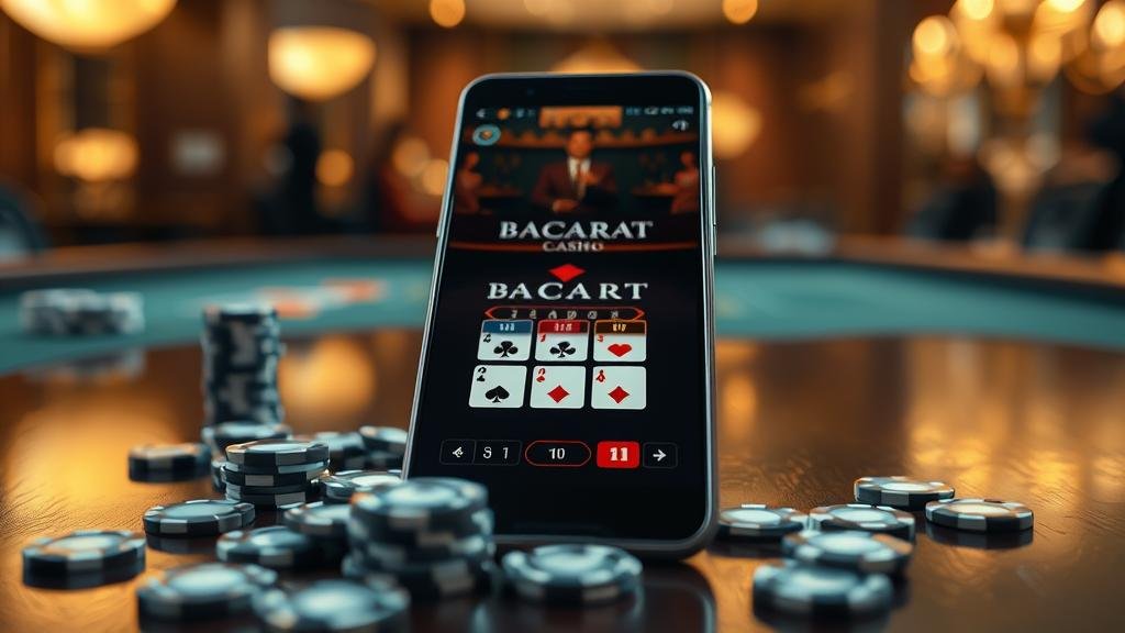 หน้าจอเกมบาคาร่าบนมือถือ Android ที่ลื่นไหล