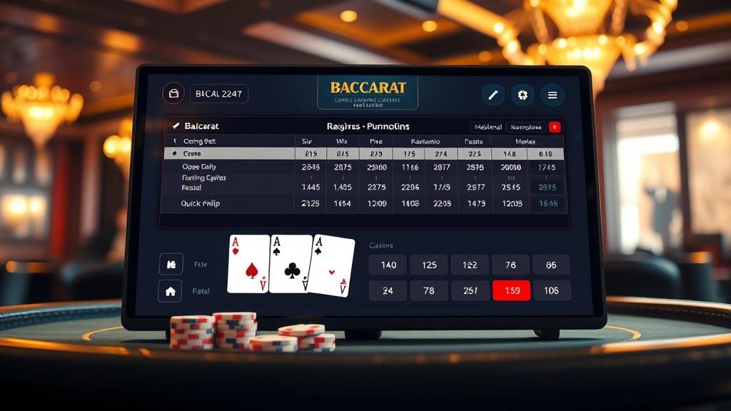 การแสดงผลเค้าไพ่บาคาร่ารูปแบบต่างๆ