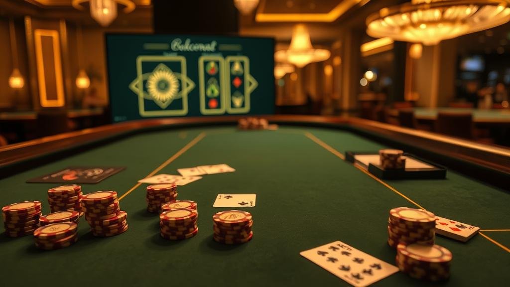 นักพนันกำลังวิเคราะห์เกมบาคาร่า