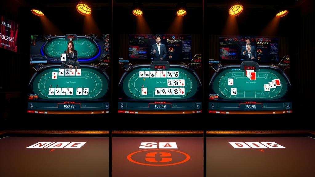 ตารางแสดงเค้าไพ่บาคาร่า