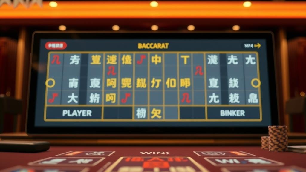 การแสดงผลเค้าไพ่บาคาร่าแบบต่างๆ