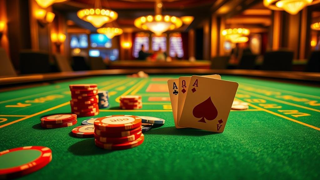 ตัวอย่างเค้าไพ่บาคาร่าสองตัวตัด