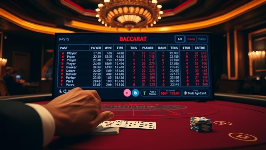 แผนภาพแสดงการเดินเงินแบบฟีโบนัชชีในเกมบาคาร่า