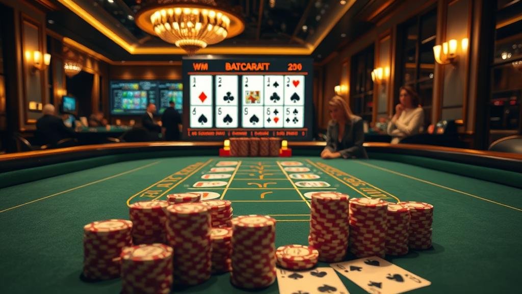 รวมภาพหน้าจอห้องบาคาร่า WM หลากหลายรูปแบบ