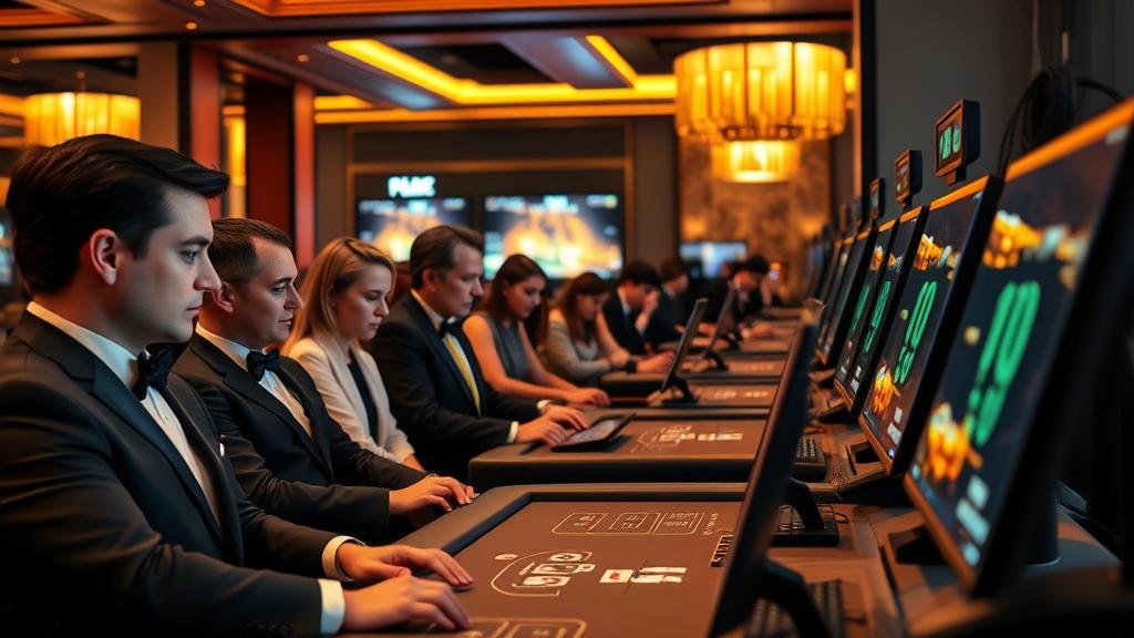 หน้าจอแสดงอัตราจ่ายและตัวเลือกการเดิมพันบาคาร่า