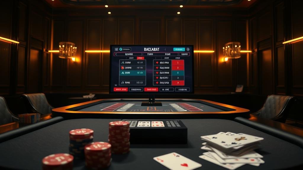 ตารางแสดงรูปแบบไพ่บาคาร่า