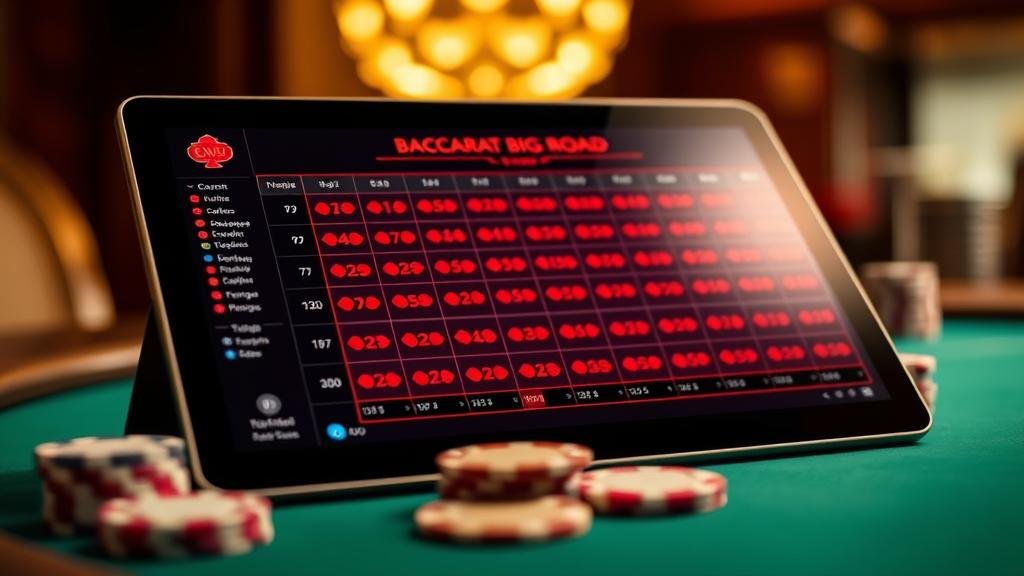 ภาพแสดงเทคนิคการเดินเงินบันไดเงินบาคาร่า