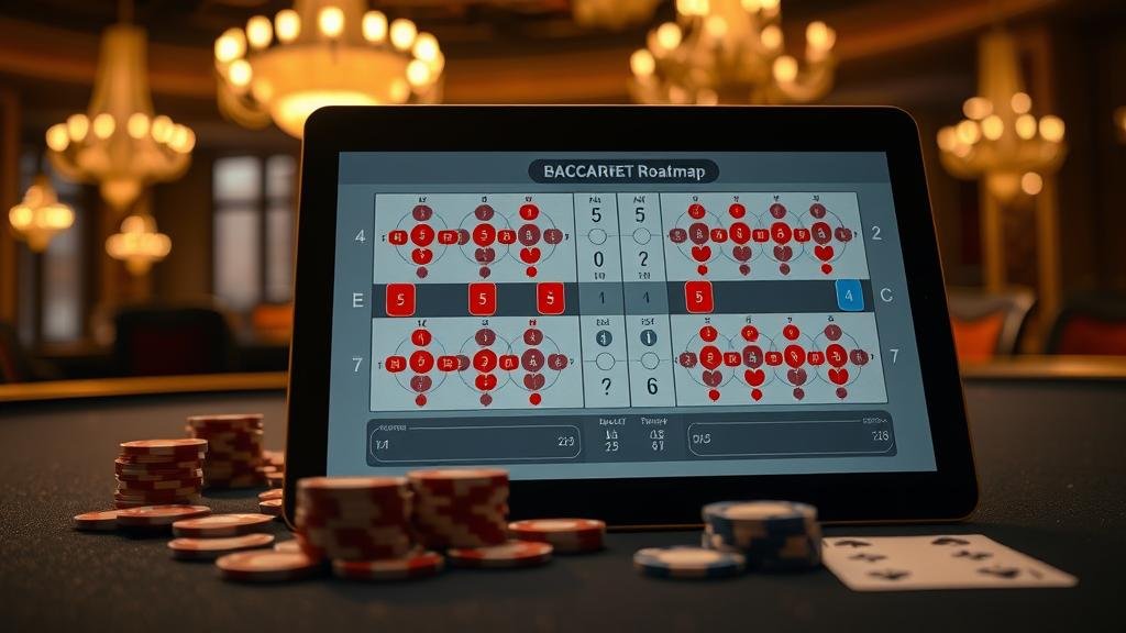 หน้าจอแสดงอัตราจ่ายบาคาร่า Fazi บนแท็บเล็ต