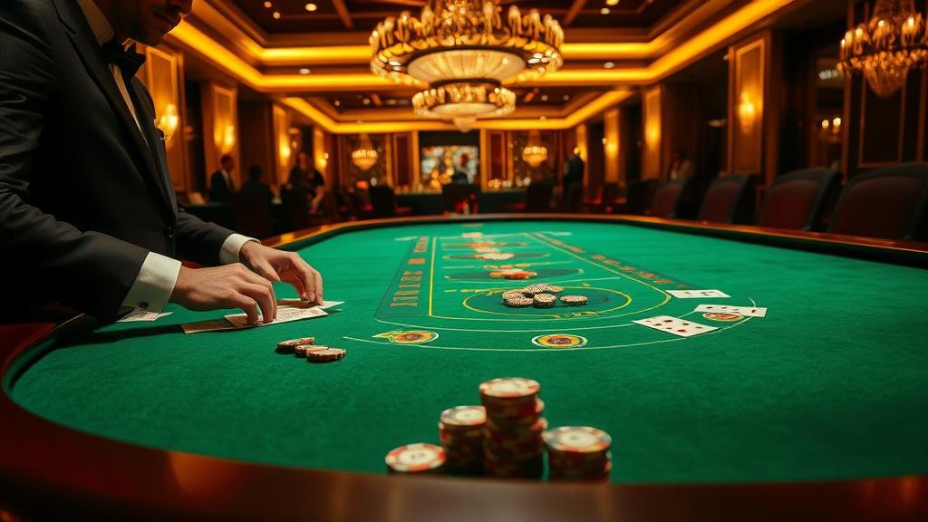 ภาพประกอบกลยุทธ์การเดินเงินแบบบันไดเงินในบาคาร่า