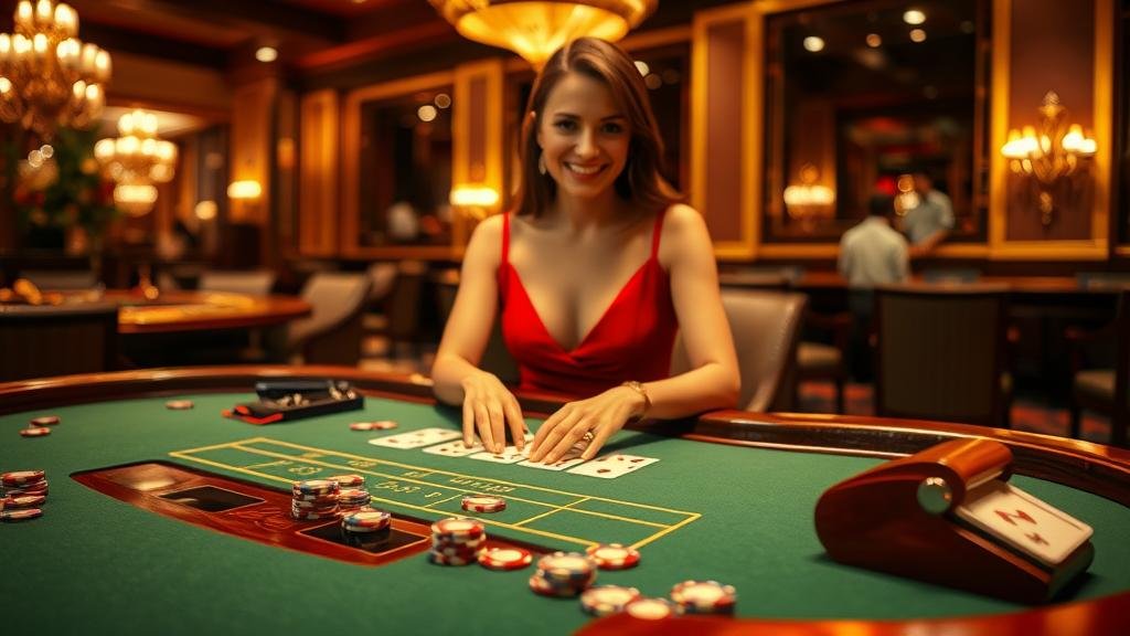 อินเทอร์เฟซเกมบาคาร่าสดจาก OnAir