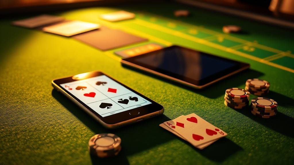 การเลือกห้องบาคาร่าบนแท็บเล็ต