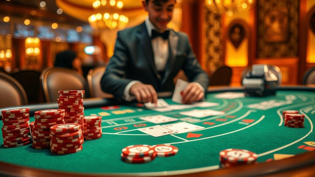 ผู้เล่นบาคาร่ามืออาชีพที่กำลังใช้สมาธิ