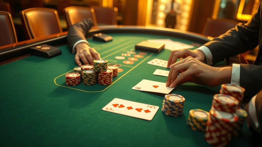 ตัวอย่างการเดินเงินแบบ 1-3-2-4 ในบาคาร่า