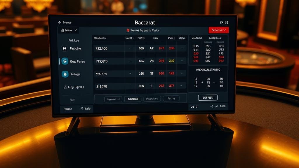 ตารางแสดงเค้าไพ่บาคาร่า สถิติการออกผล