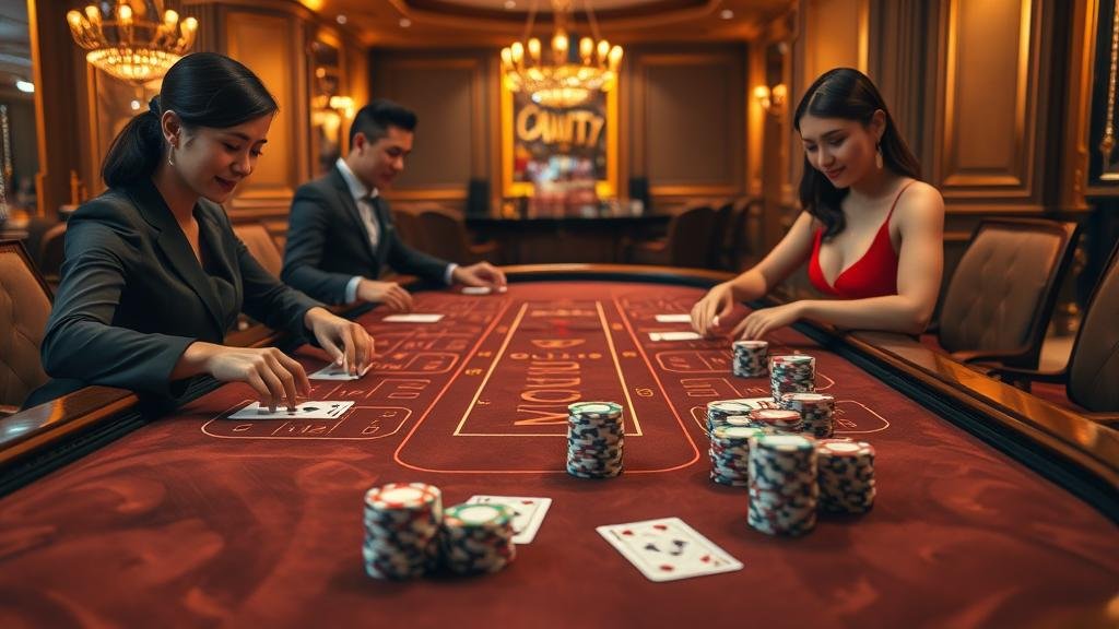 หน้าจอเกมบาคาร่า DreamGaming พร้อมแสดงผลลัพธ์