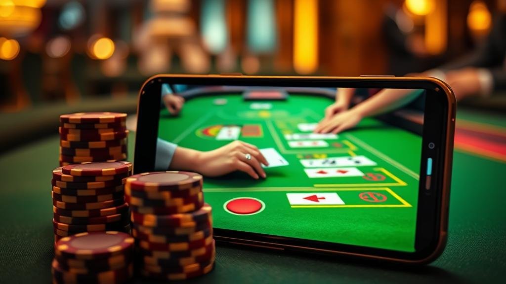 ภาพประกอบเทคนิคอ่านเค้าไพ่บาคาร่าบนแท็บเล็ต