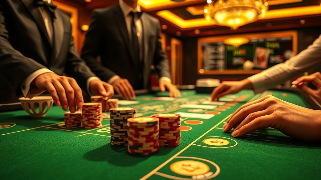 ตัวอย่างเค้าไพ่สองตัดในบาคาร่า