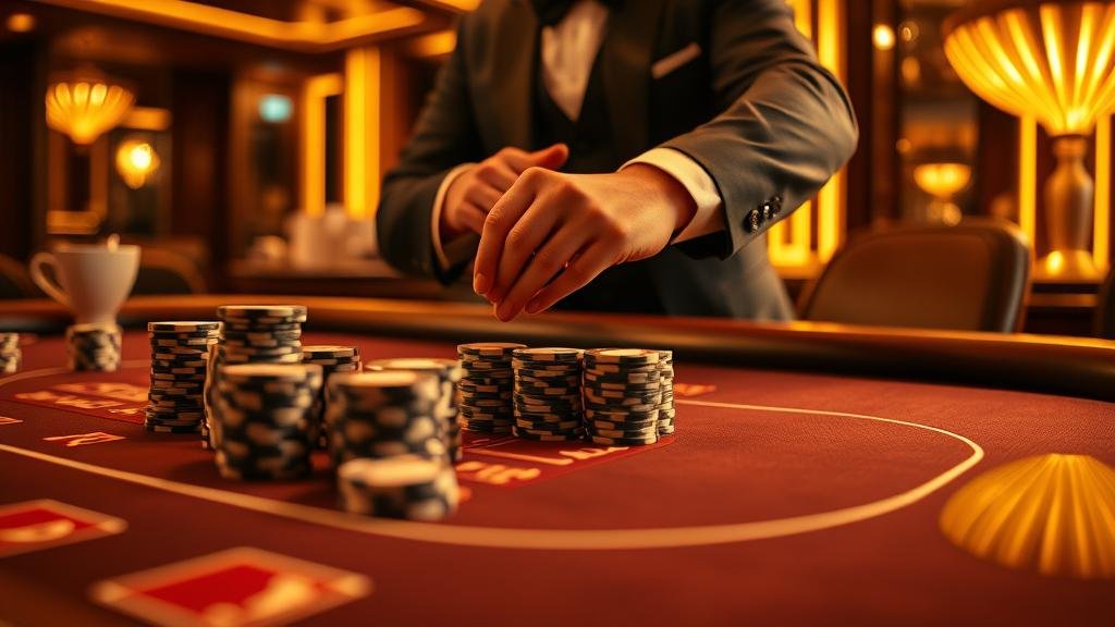 ตัวอย่างเค้าไพ่สามตัดในบาคาร่า