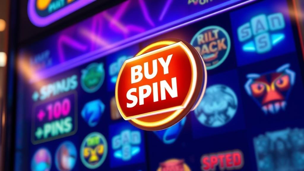 หน้าจอเกมสล็อต Wazdan แสดงตัวเลือกซื้อสปินและระดับความผันผวน
