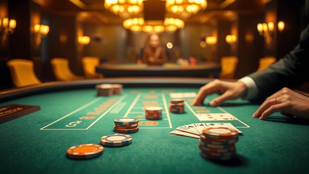 ดีลเลอร์สาวสวยในเกมบาคาร่า