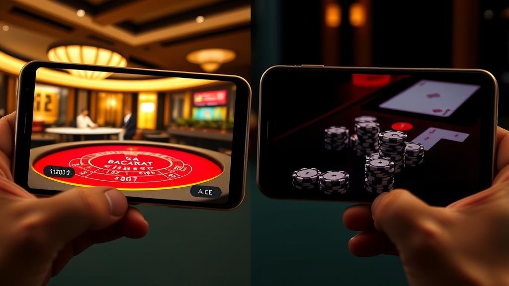 ตัวอย่างการอ่านเค้าไพ่สลับคู่บาคาร่าบนมือถือ