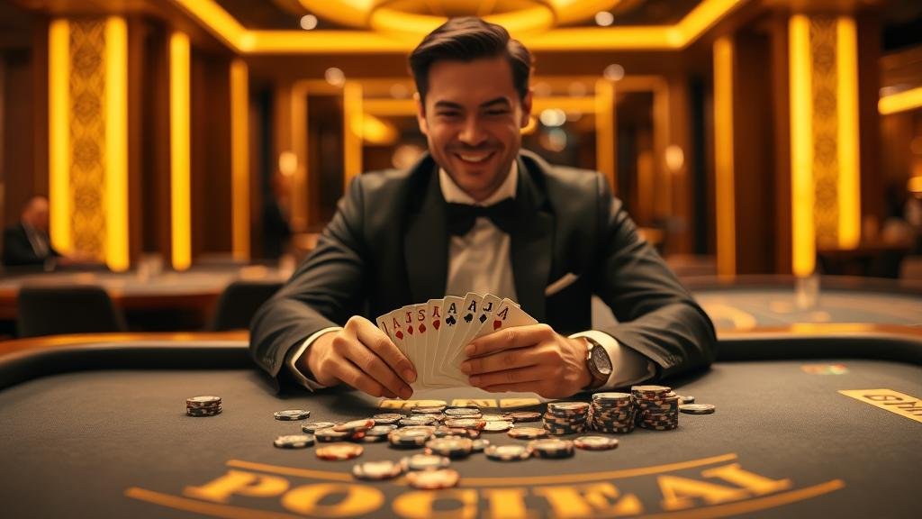 หน้าจอเกมบาคาร่าบนมือถือพร้อมตัวเลือกการเดิมพัน