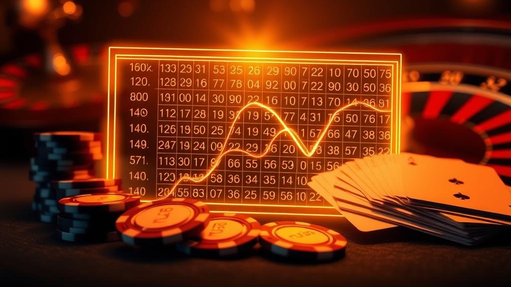 ภาพกราฟิกแสดงการวิเคราะห์หุ้นและตัวเลขหวยสำหรับนักลงทุนงบสูง