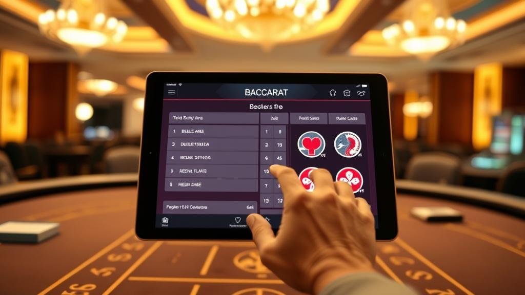 หน้าจอแสดงสถิติบาคาร่าแบบละเอียด