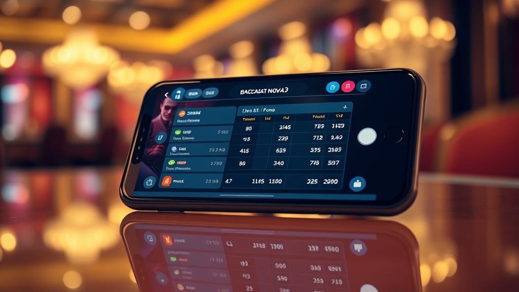 มือถือแสดงผลการเดิมพันบาคาร่า Nova ที่ชนะ