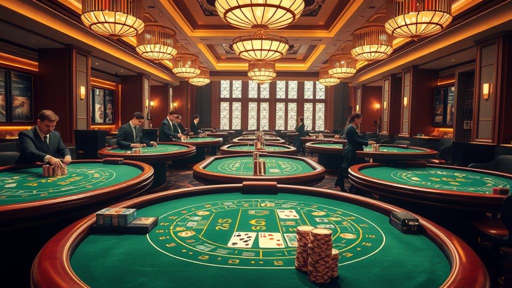 ตัวอย่างห้องบาคาร่าที่มีรูปแบบการเล่นต่างกัน