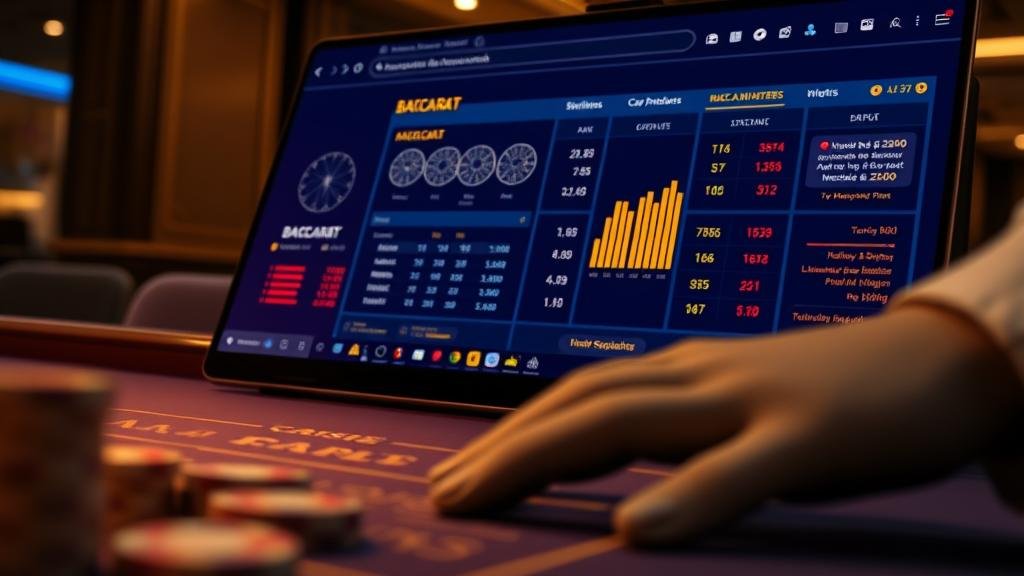 กราฟแสดงการบริหารจัดการเงินทุนบาคาร่า