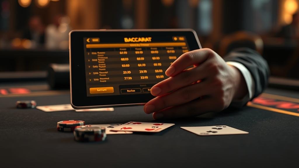 การอ่านเค้าไพ่บาคาร่าบนแท็บเล็ต