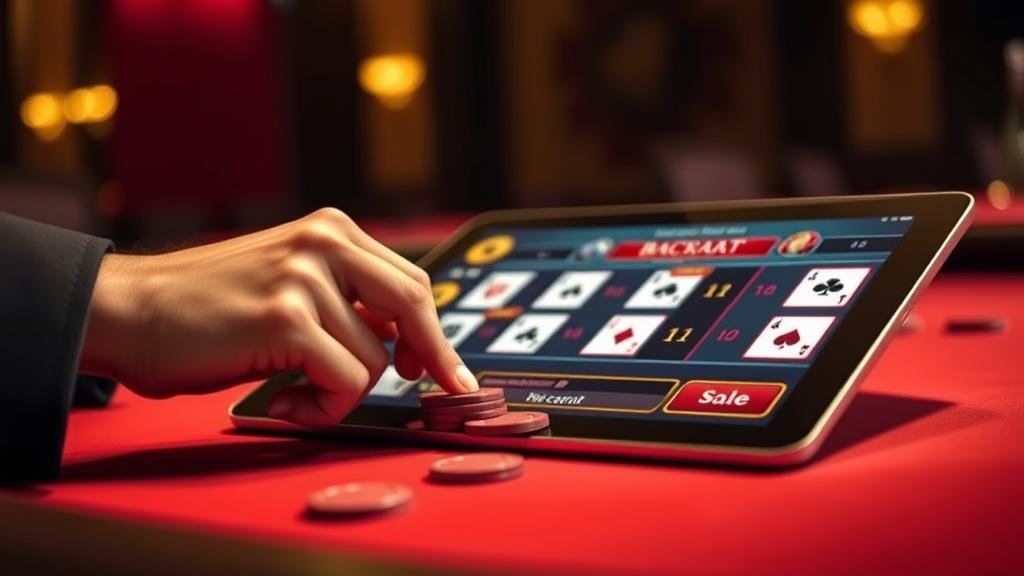 การวางเดิมพันบาคาร่าด้วยแท็บเล็ต