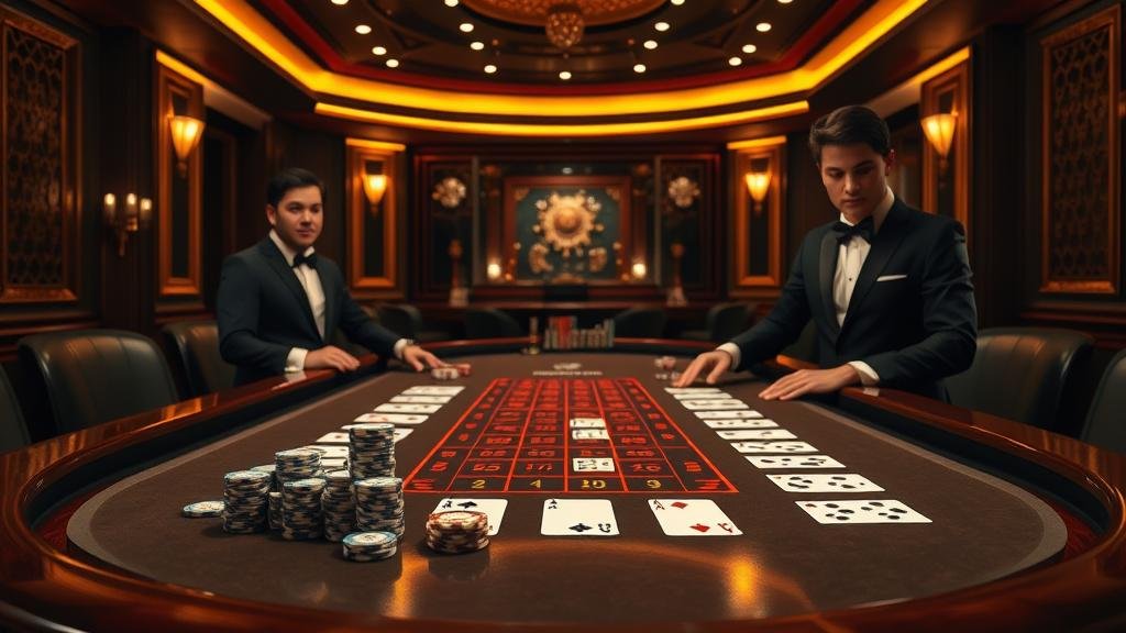 กราฟแสดงอัตราจ่ายและเปอร์เซ็นต์บาคาร่า